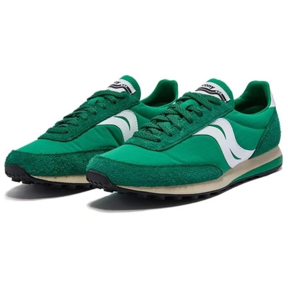 Mens 9.5- Saucony Trainer Endorphin Training 80 Running Shoes Green White Shoes - Picture 3 of 5